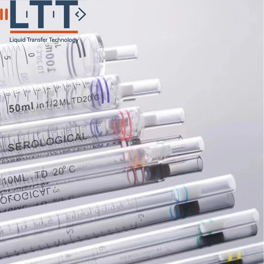 Various Capacities Lab Serological Pipettes Used to Transfer Large Amounts of Liquid