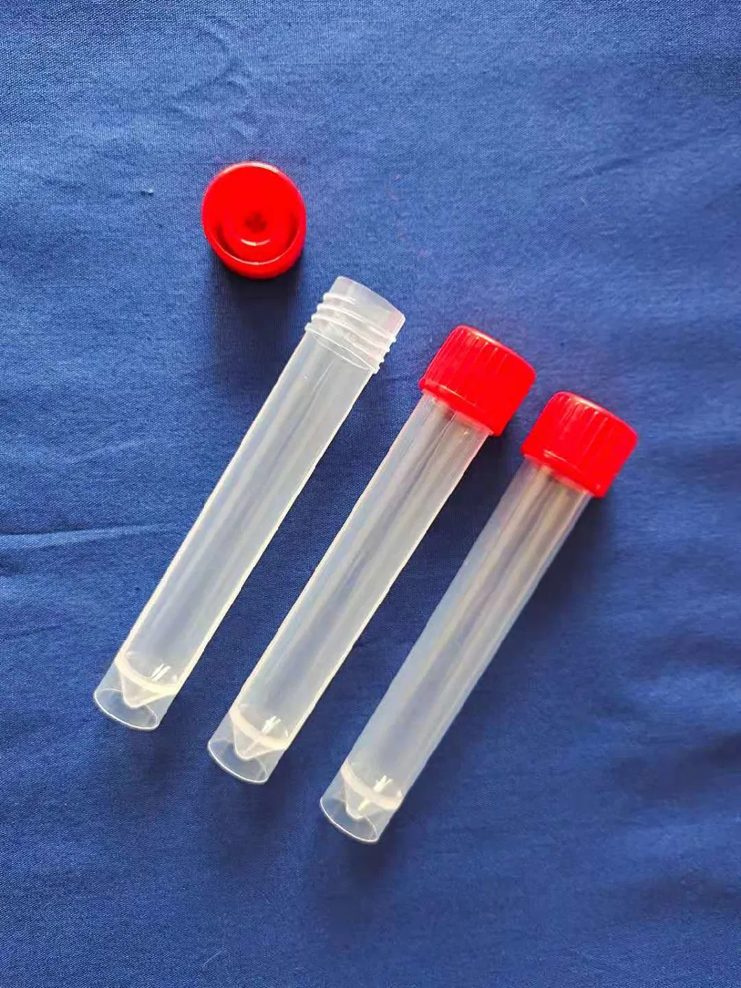 Laboratory Disposable Plastic PP Test Tubes Non-Sterile with or Without Cap for Virus Collection Tube 10ml