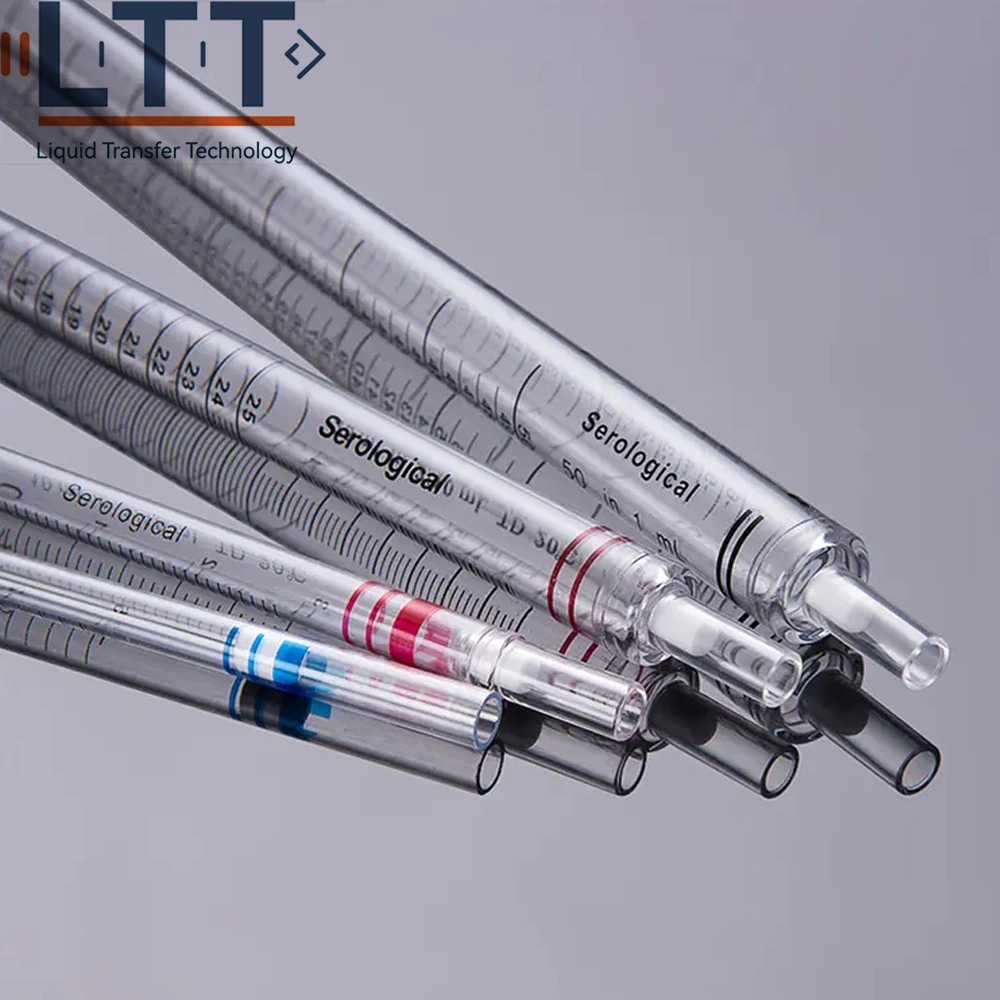 Various Capacities Lab Serological Pipettes Used to Transfer Large Amounts of Liquid